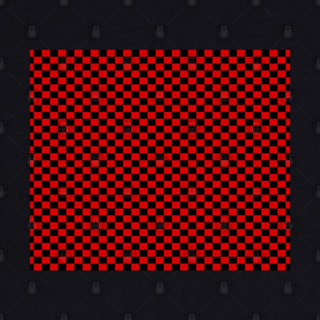 Checkered Red And Black by DragonTees